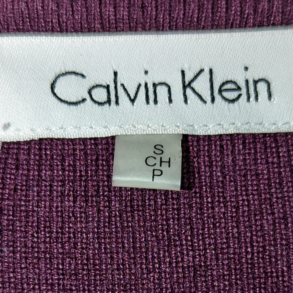 Calvin Klein Faux Suede Draped Vest Small - Picture 6 of 7